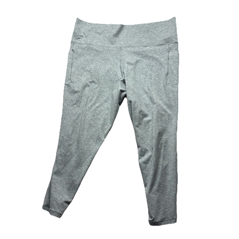 Athleta Salutation Stash Pocket II Softluxe Tight Heather Grey 2X 985734-01